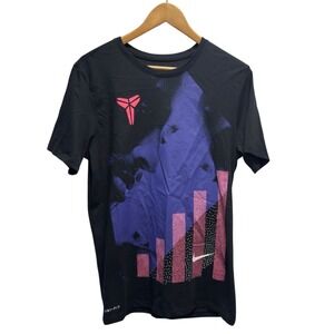 Nike Kobe Mamba Men's Size M Athletic Face Graphic Sheath Logo Black T-Shirt euc